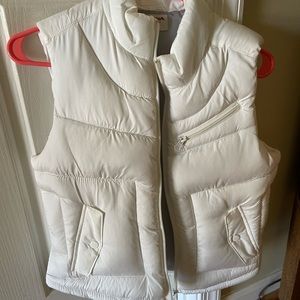 NWT White Puffer Vest